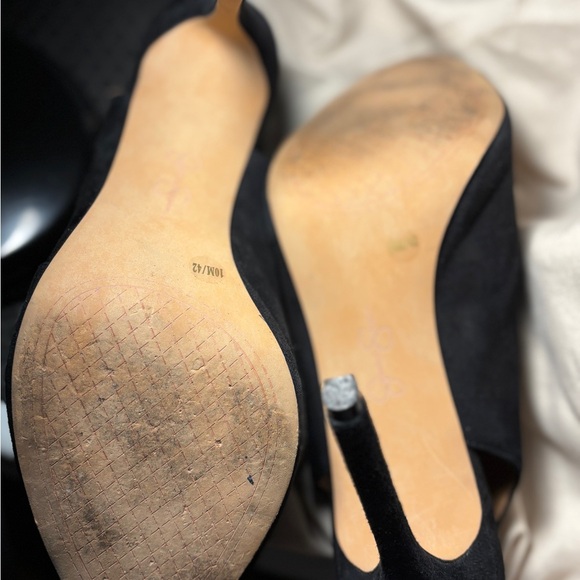 Jessica Simpson Black Peep-Toe Heels - Picture 6 of 7